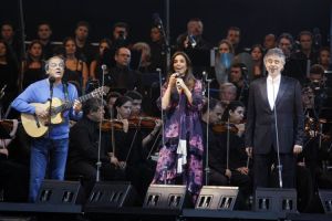 Toquinho, Ivete Sangalo e Andrea Bocelli